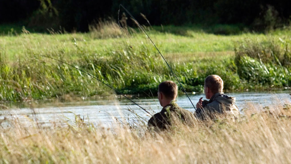 Lystfiskere ved Susåen