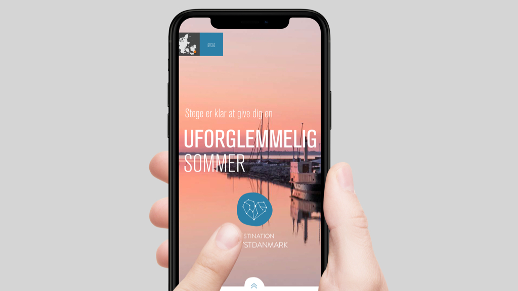 Mockup af iphone til sommerkampagne 