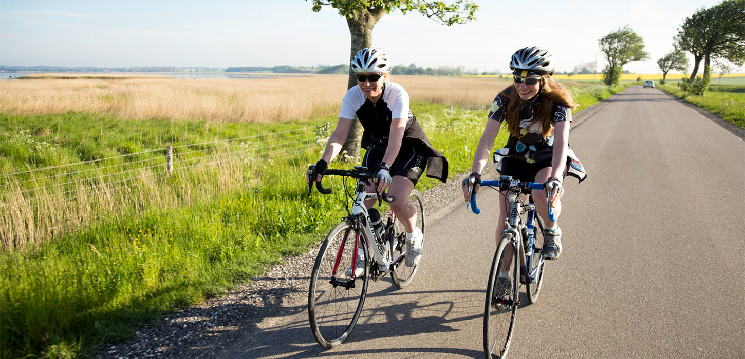 Cykling ved Dybsø Fjord