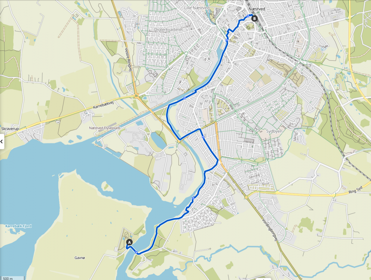 Gavnø til Næstved gåtur