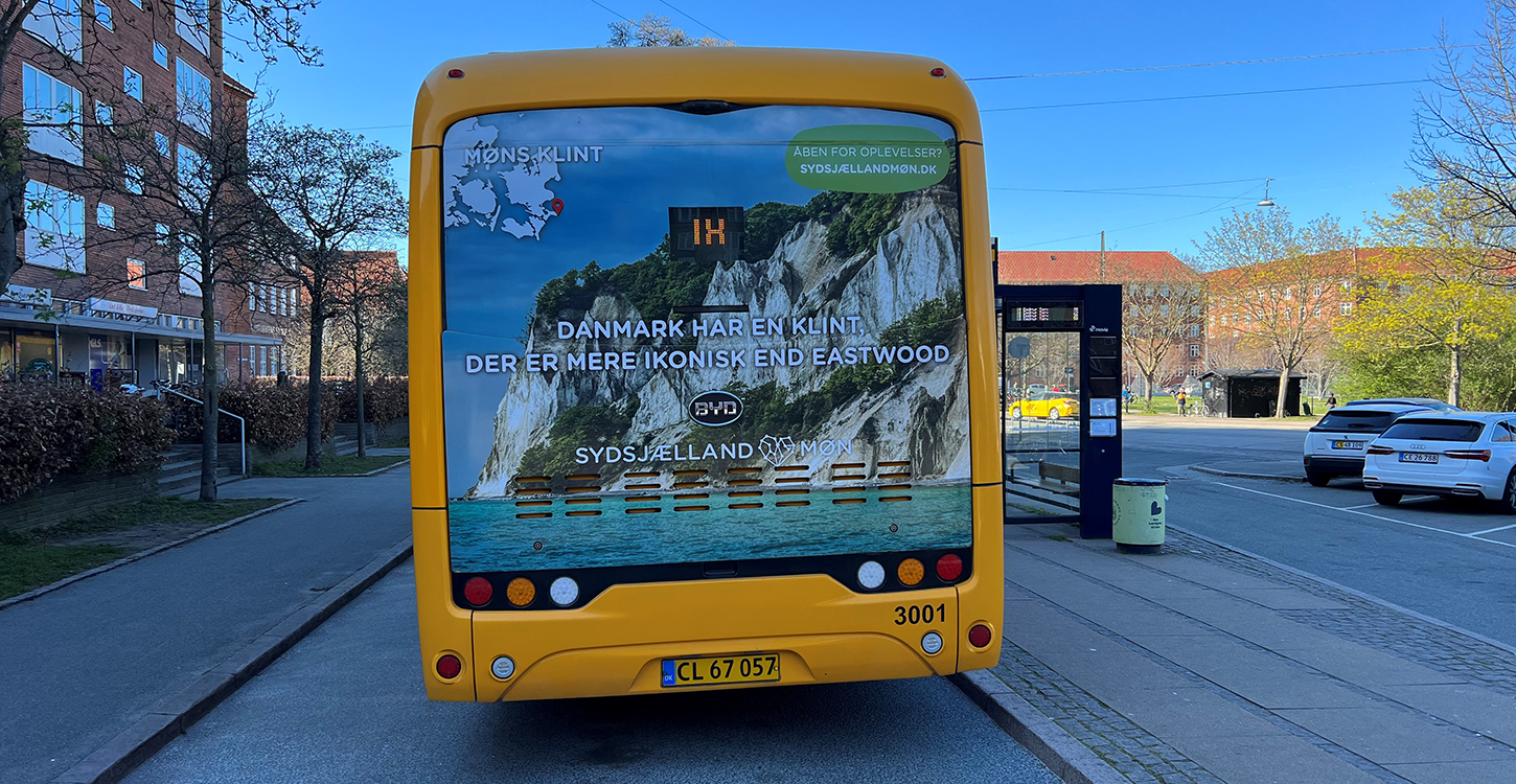 Busreklame Møn
