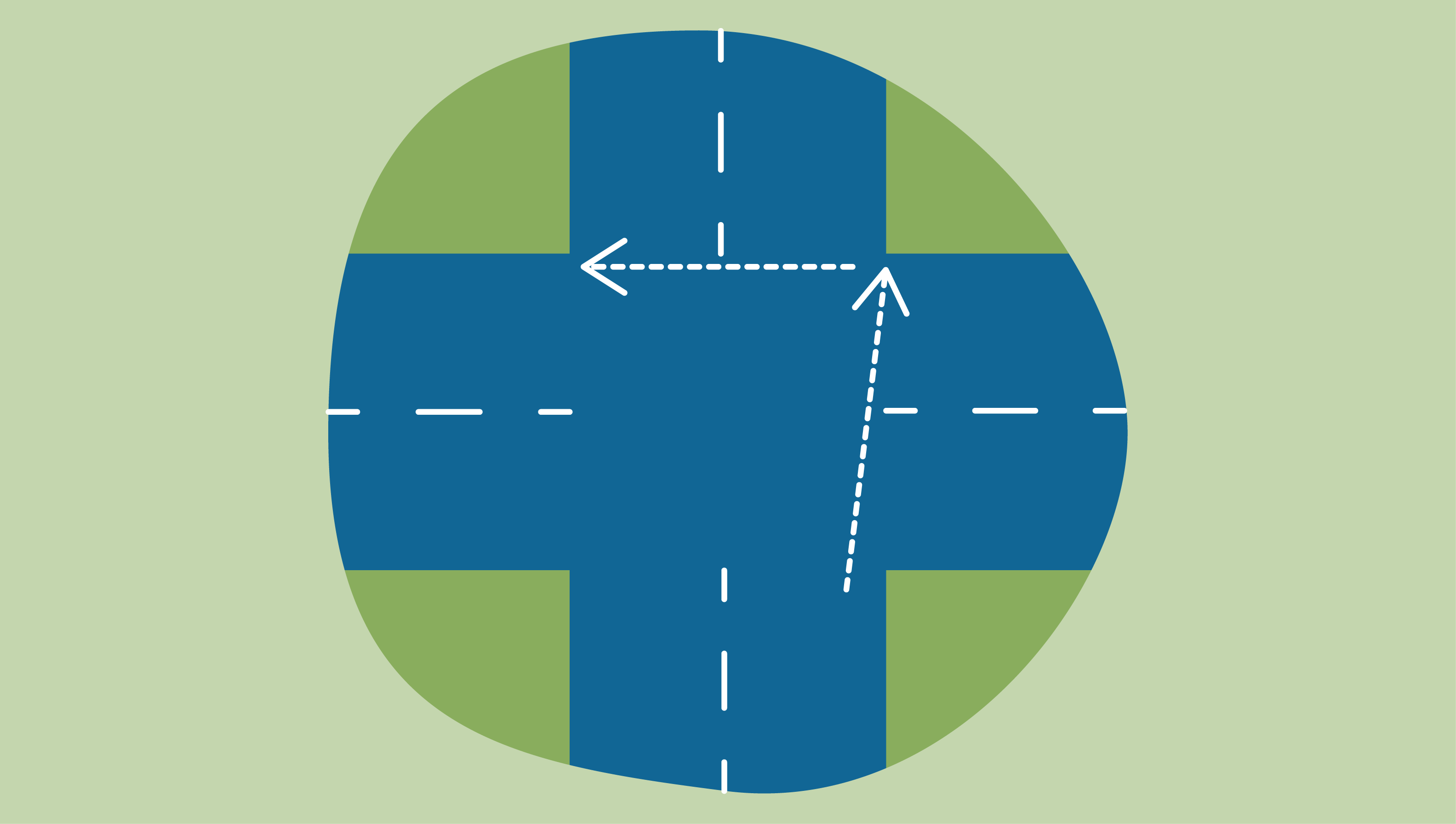 Til venstre i 2 sving