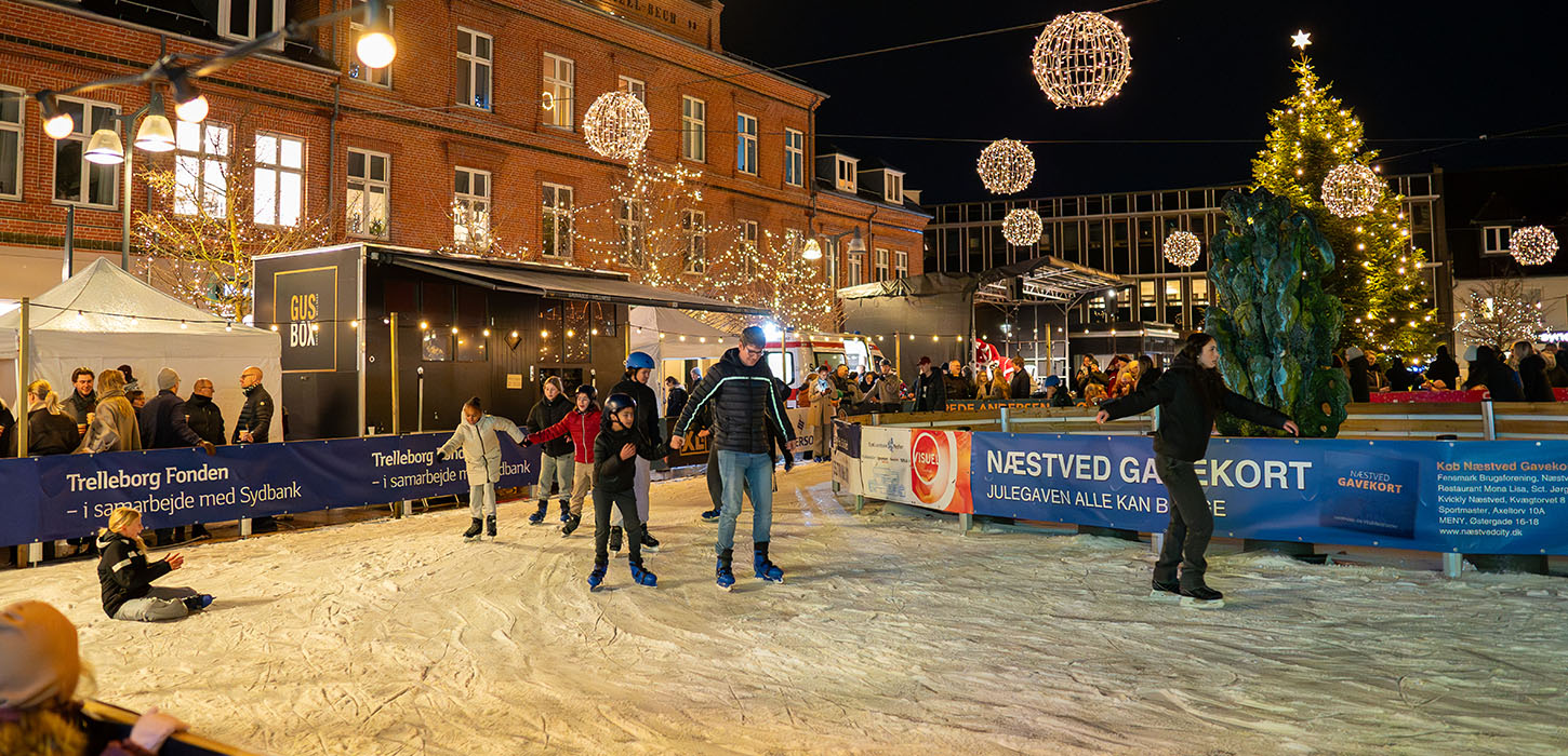Jul i Næstved City - skøjtebane
