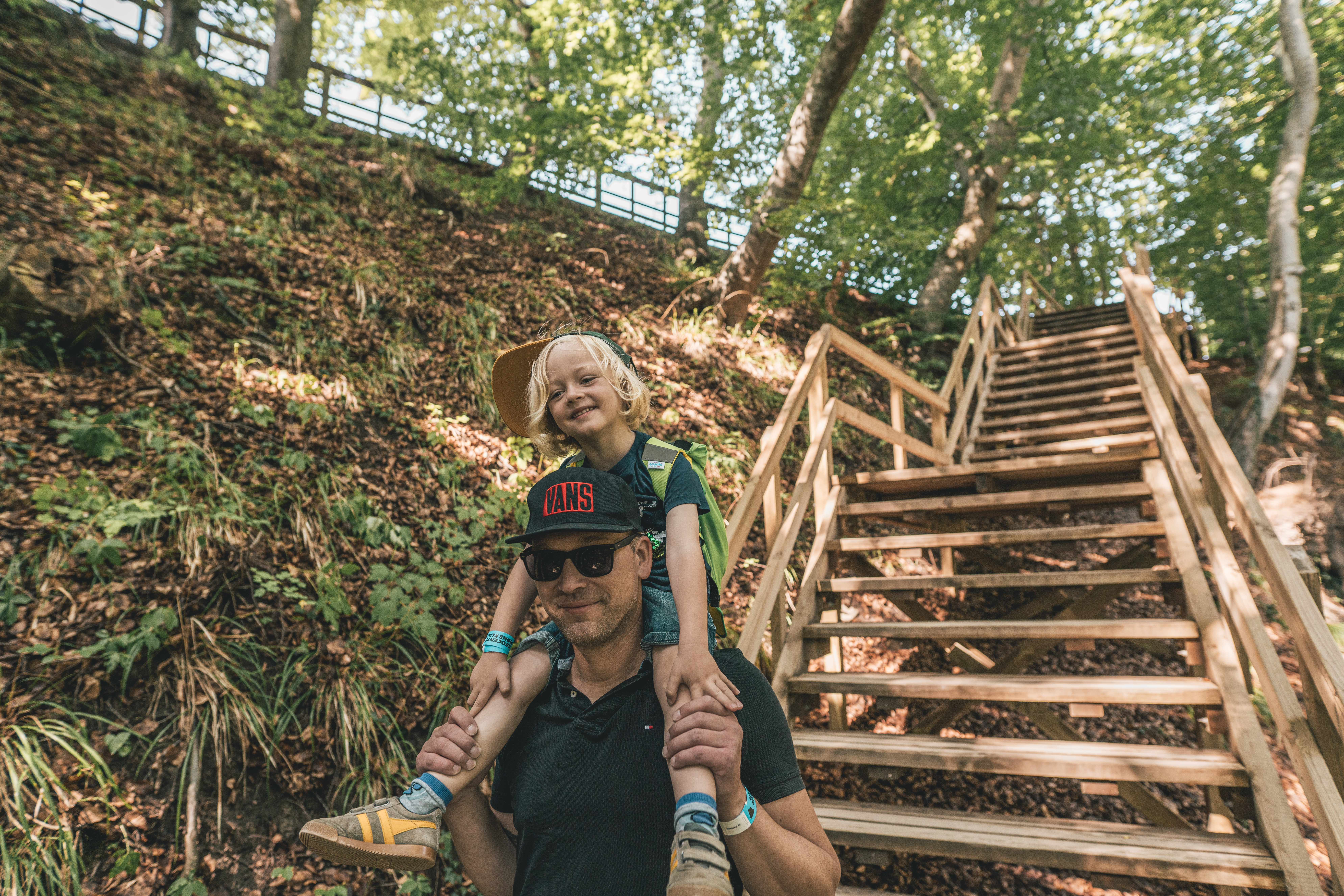 Familie ved Møns Klint
