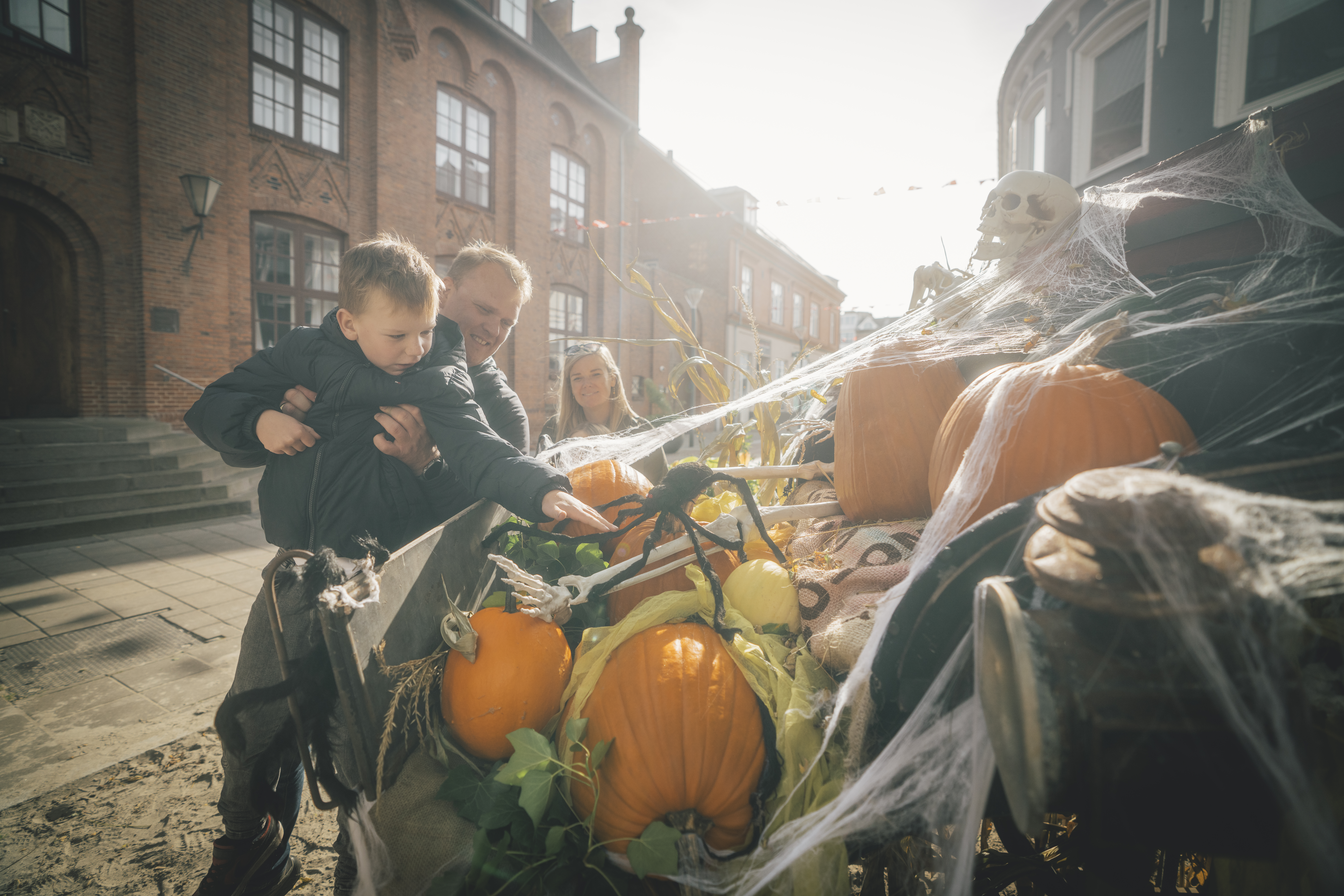 Halloweendekorationer i Næstved City
