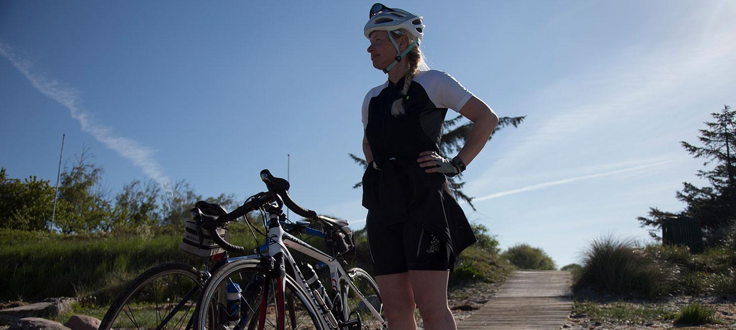 Cykler ved Svinø Strand