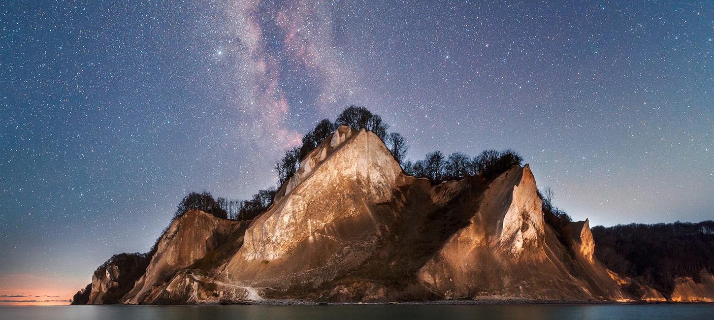 Dark sky - møns klint