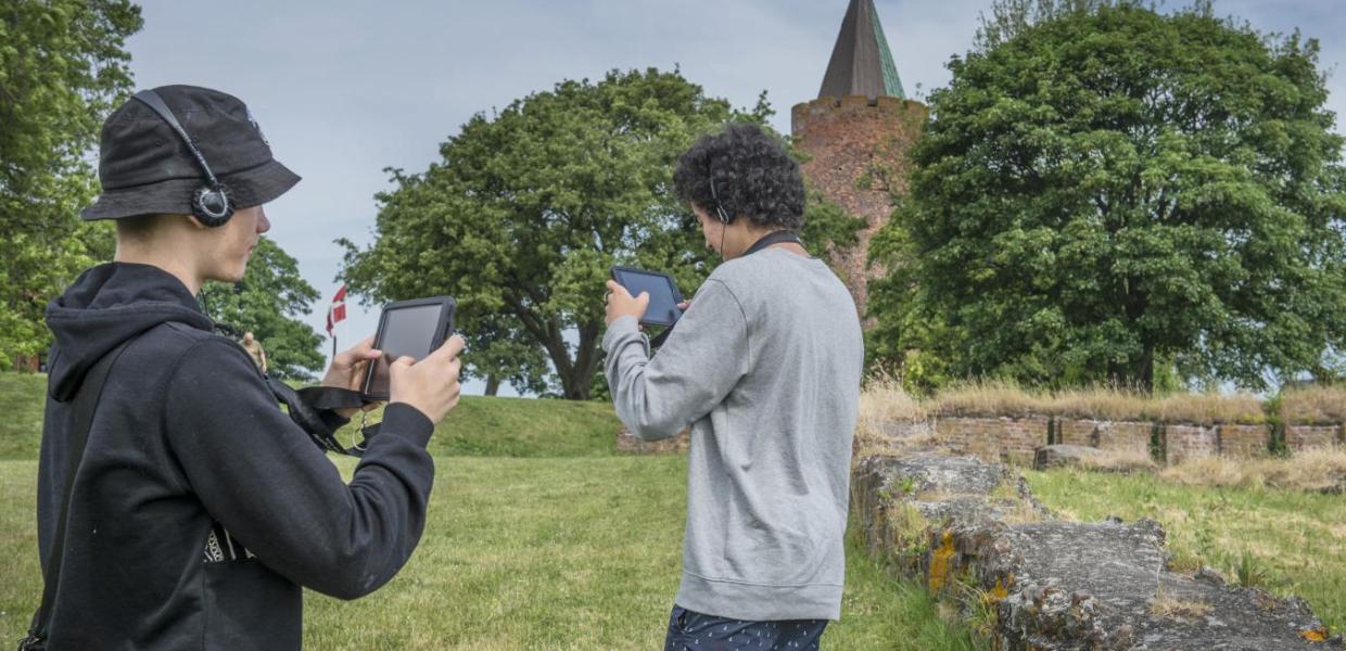 Børn ved Gåsetårnet