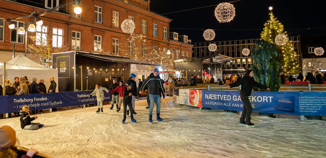 Jul i Næstved City - skøjtebane