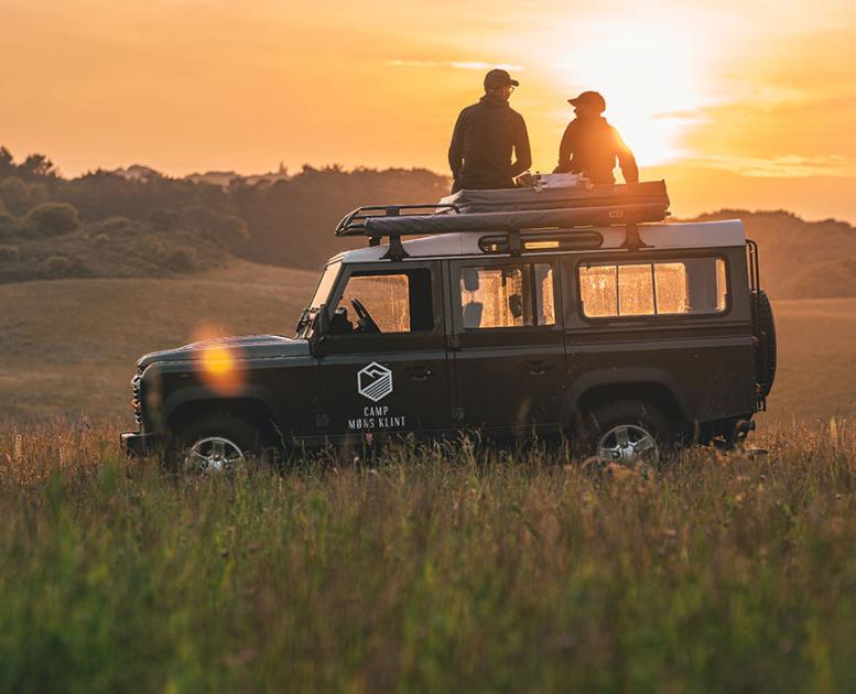 Land rover på Møn