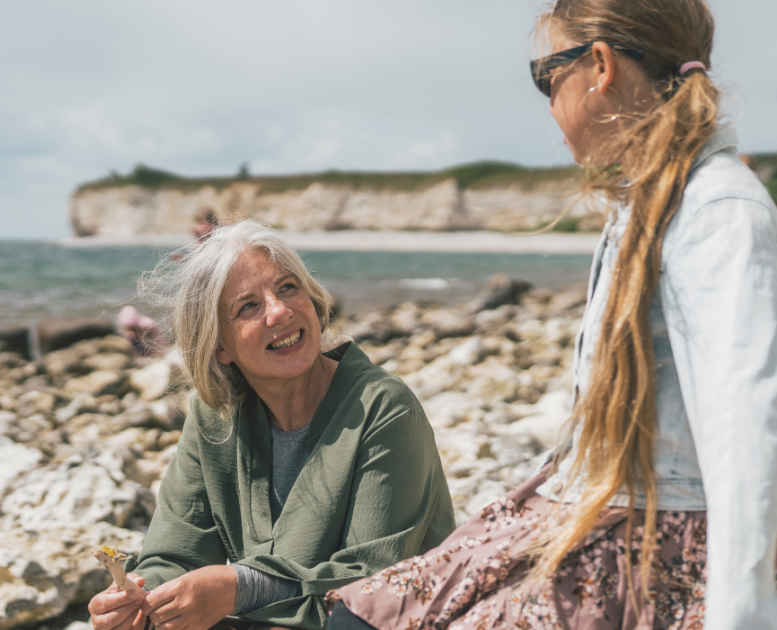 Mennesker ved Stevns Klint
